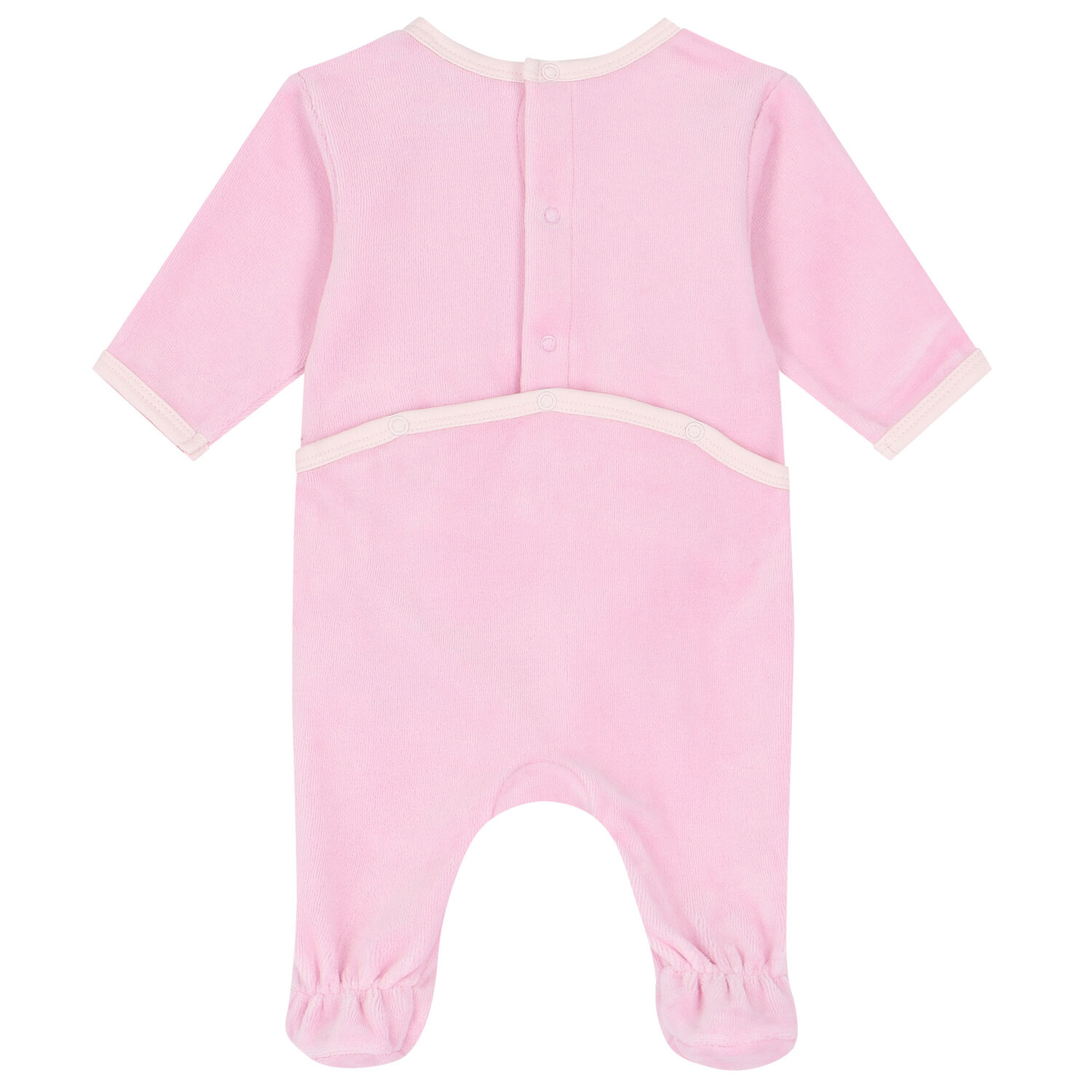 طقم هدية أفرول بنات بالشعار باللون الوردى, 2, hi-res